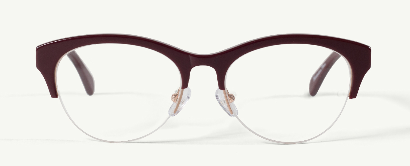 Raspberry / Clear lenses