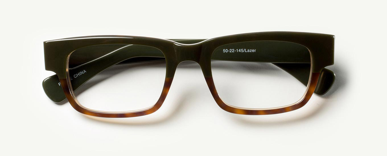 Olive Tortoise Fade / Clear lenses