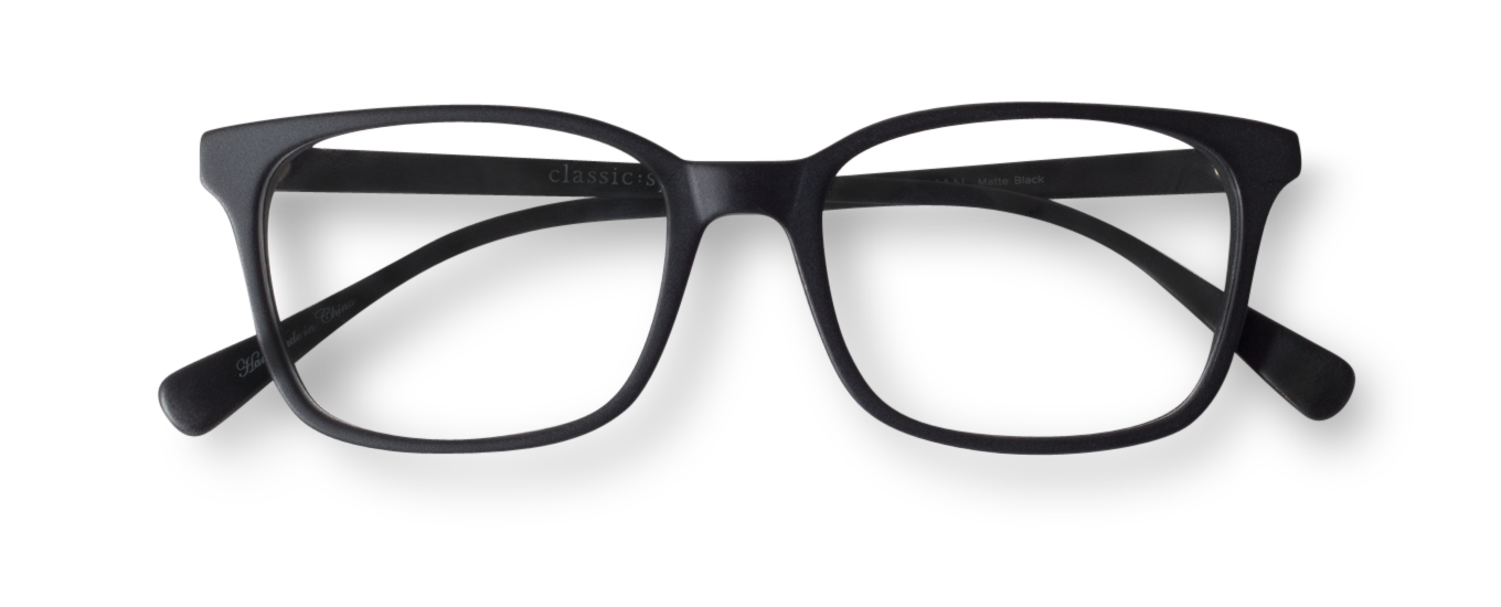 Hoffman in Matte Black Classic Specs