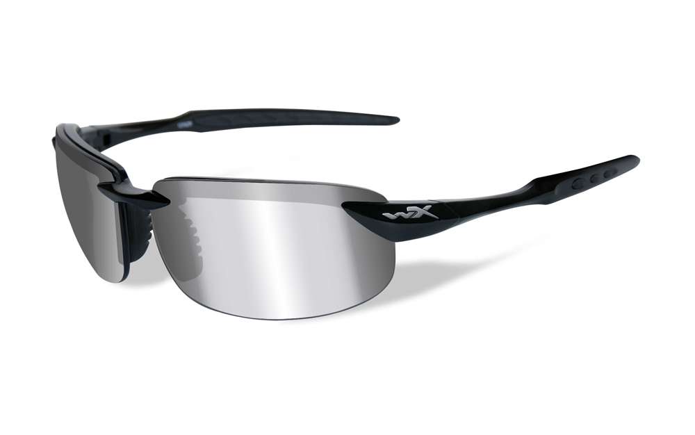 Gloss Black/Polarized Silver Flash / Smoke Grey (ACTOB04)