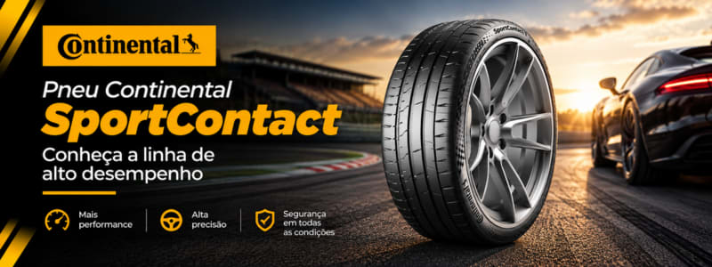 Pneu Continental SportContact: conheça a linha de alto desempenho