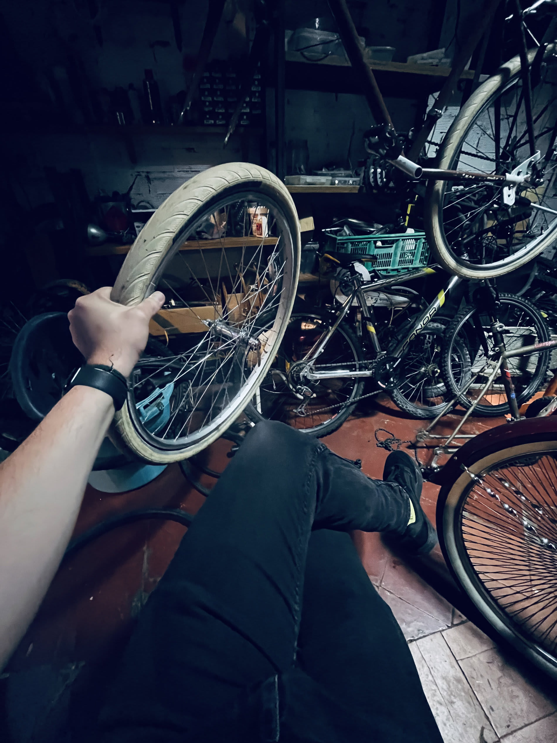 Cambiando un pinchazo de mi rueda