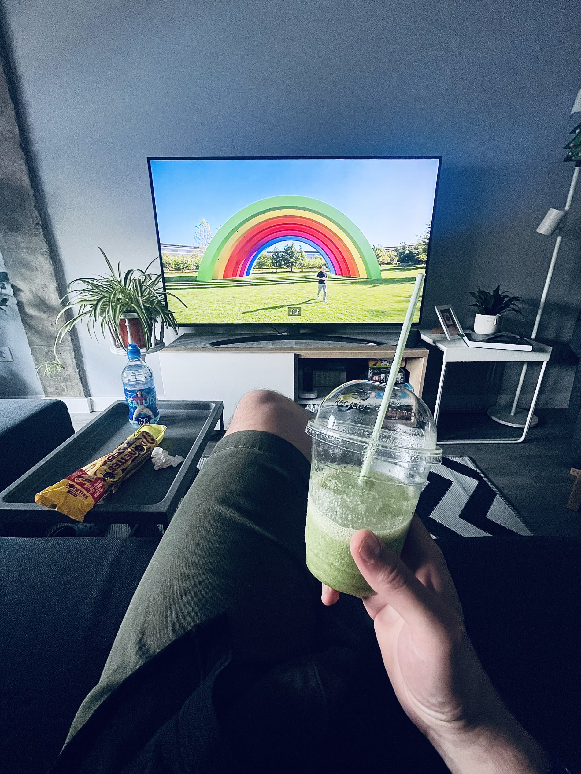 Apple Keynote. Con un batido de brócoli y unos donetes