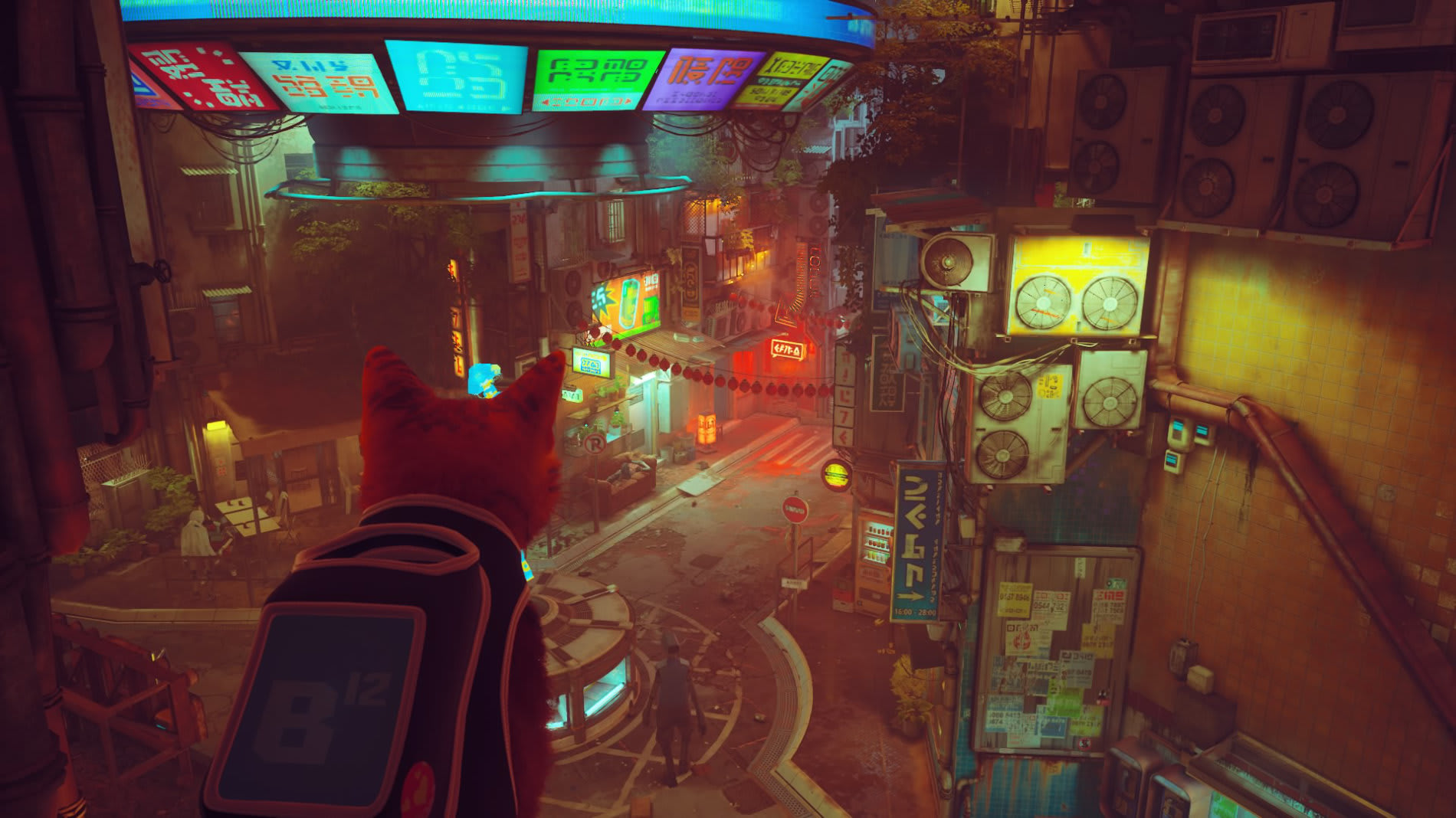 Stray: vista de una ciudad Stray: vista de una ciudad