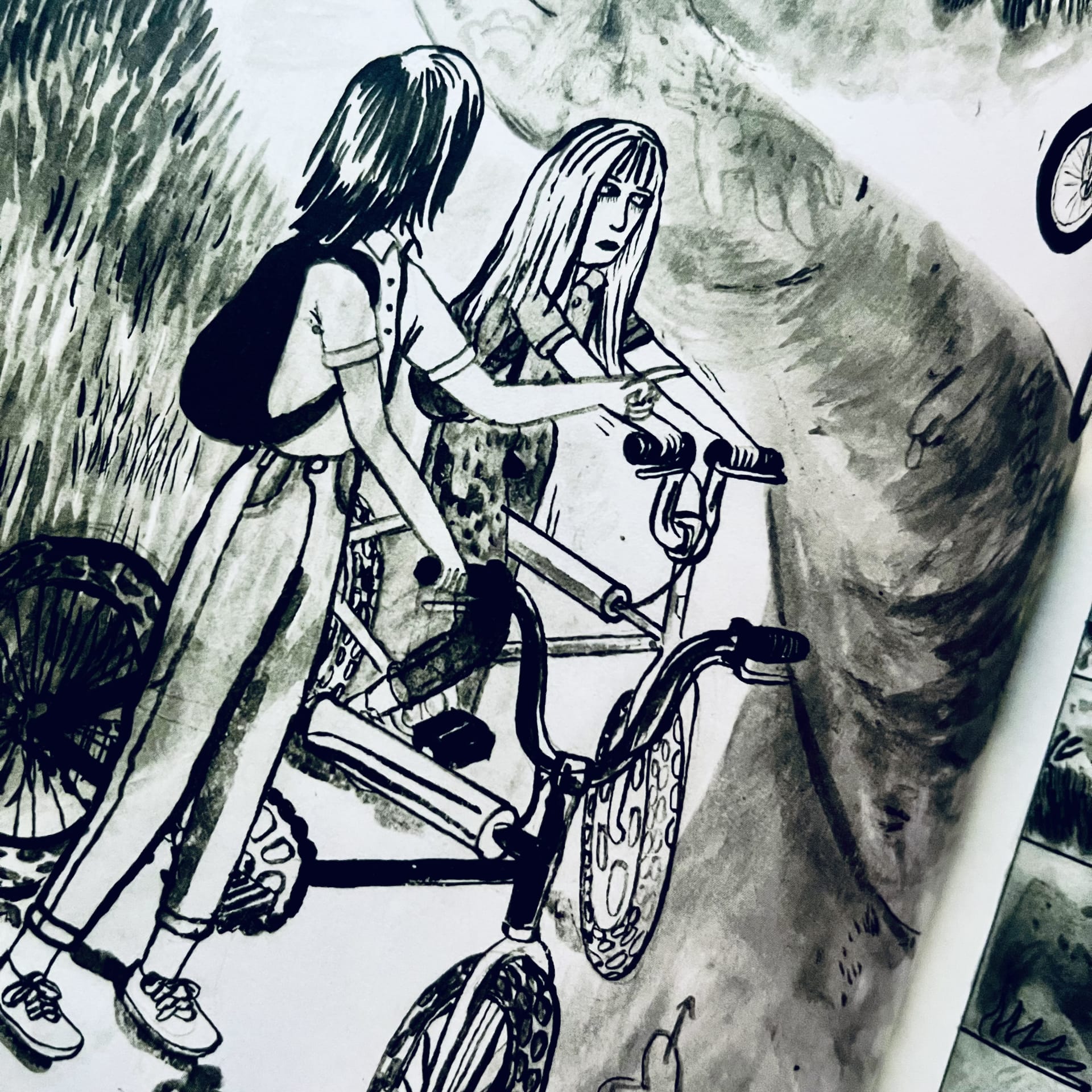 Ilustración del libro: "Todas las bicicletas que tuve"