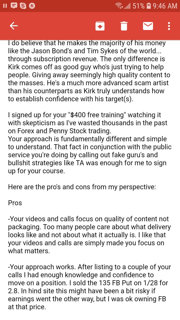 BestStockStrategy Testimonials