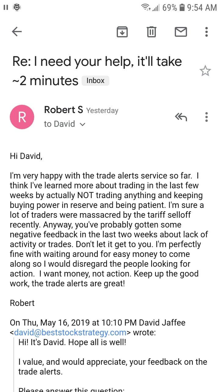 BestStockStrategy Testimonials