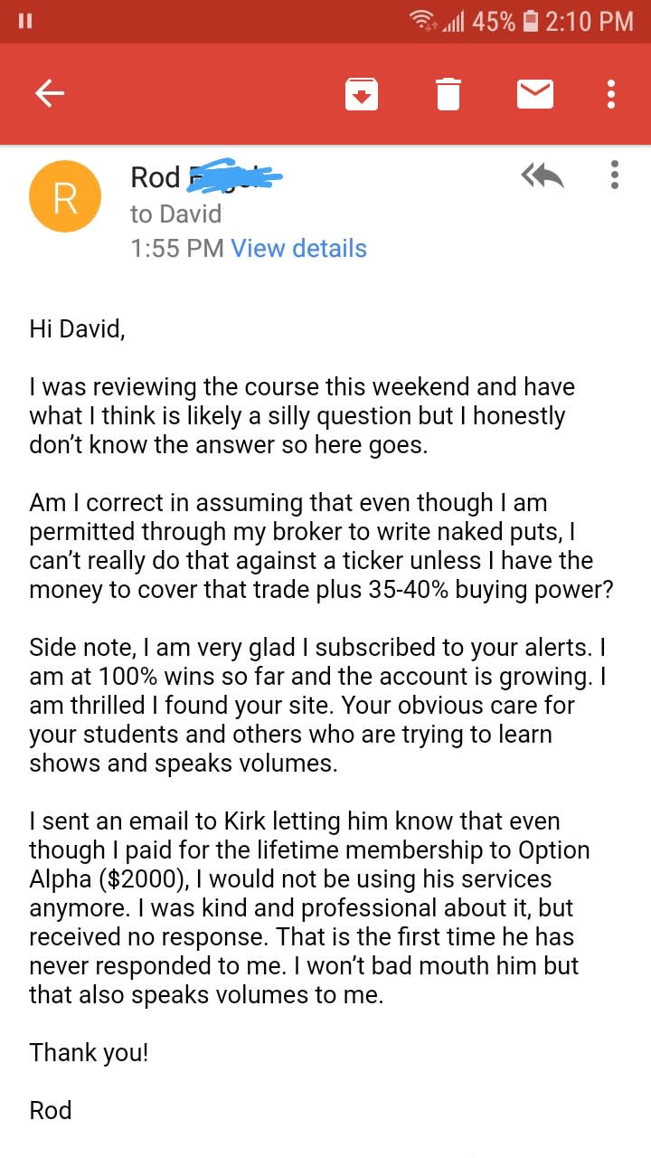 BestStockStrategy Testimonials