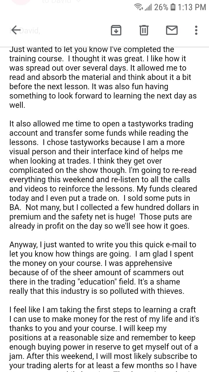 BestStockStrategy Testimonials