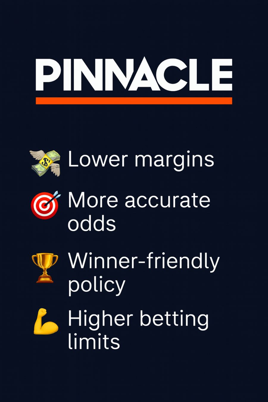 Pinnacle.com lower margins