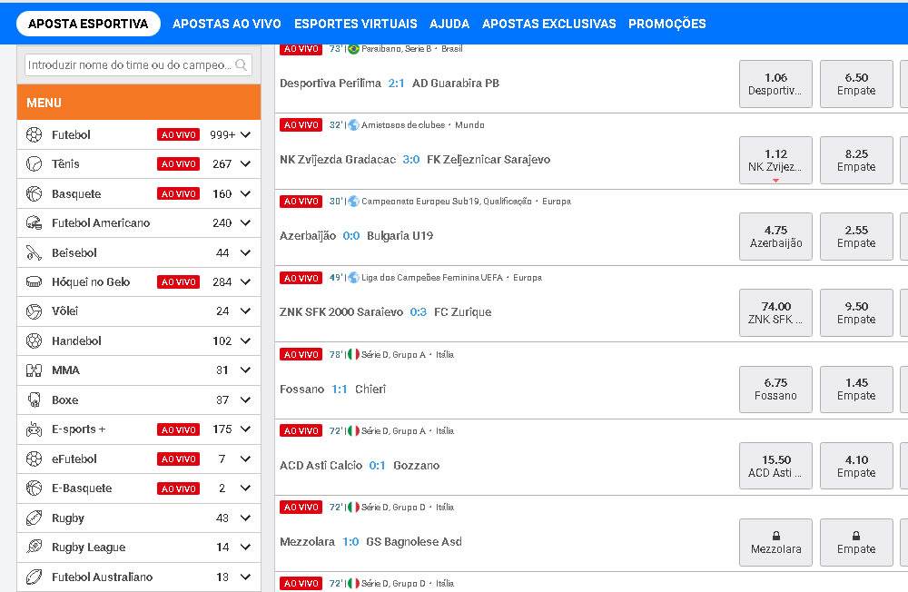 modalidades de apostas esportivas no betmotion