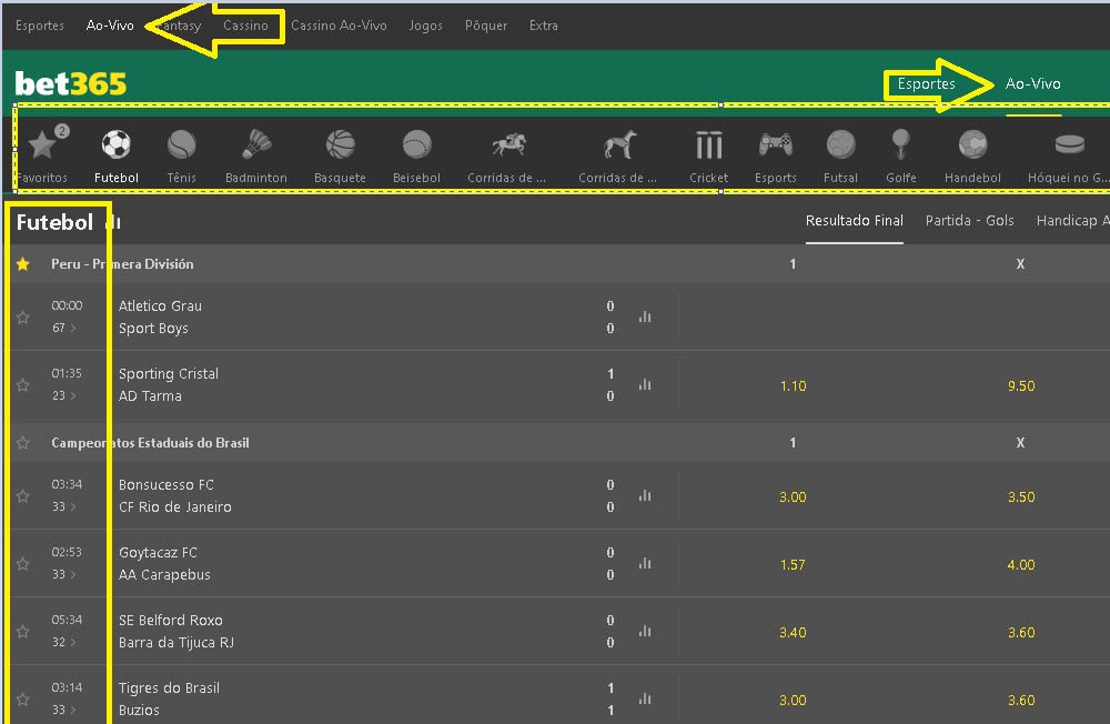 como apostar no bet365 ao vivo