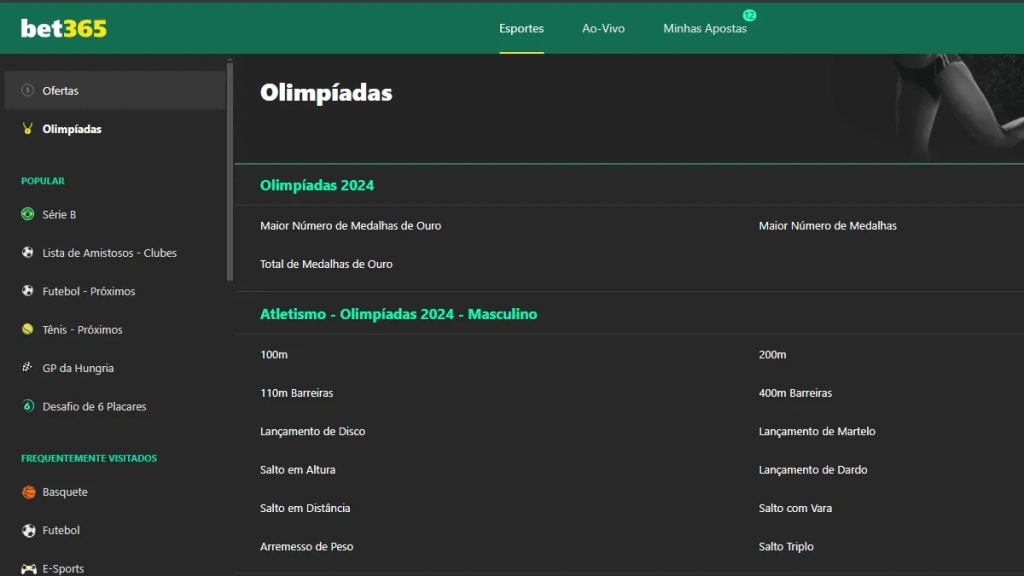 tipos de apostas olimpiadas