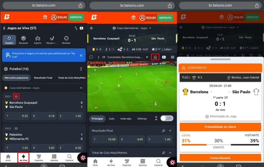 betano live streaming