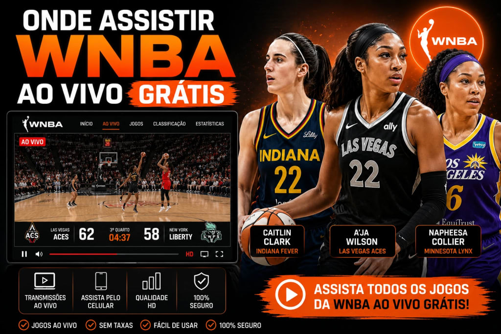 WNBA Onde Assistir Ao Vivo Grátis todos os jogos em 2026 wnba onde assistir