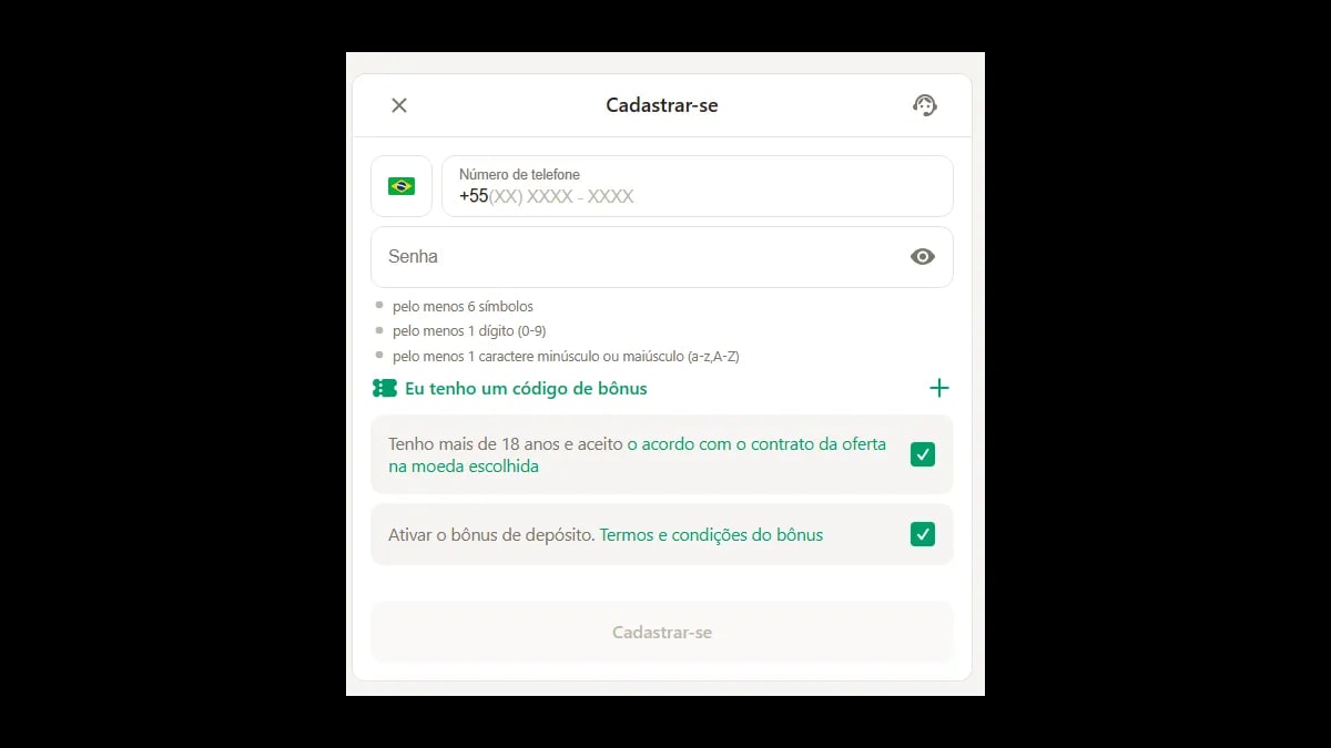 parimatch cadastro