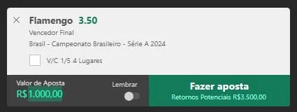 como apostar no campeao do brasileirao