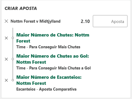 Nottingham x Midtjylland palpite europa league 2025-2026