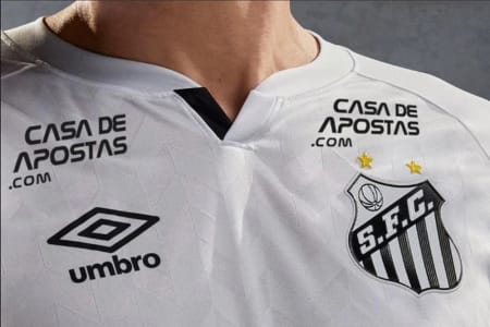Santos anunciou renovação de parceria com Casa de Apostas até final do Campeonato do Brasileiro