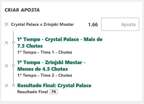 crystal palace x zrinjski palpite conference league 2025/26