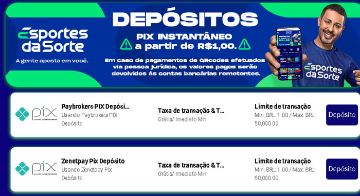 Como depositar dinheiro no esporte da sorte