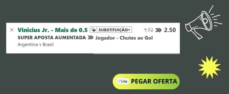 odds aumentada bet365 argentina x brasil