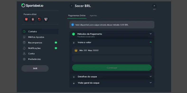 Saque Sportsbet-io