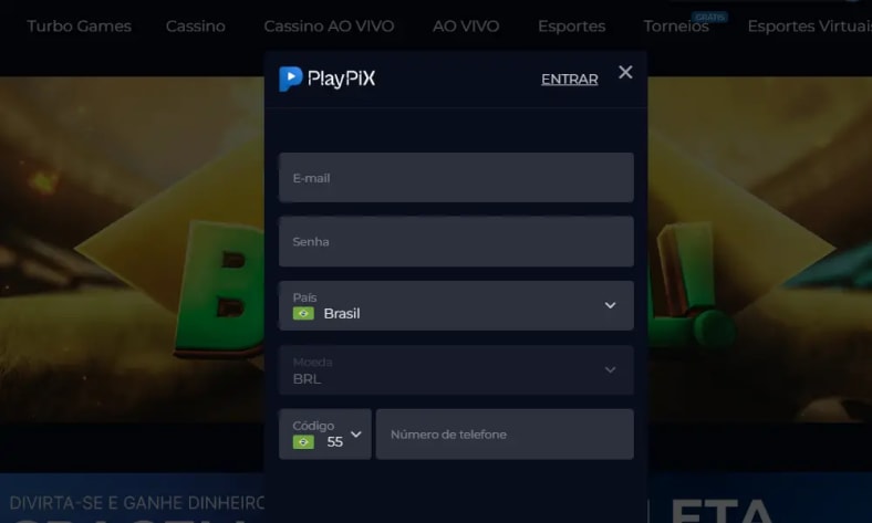 cadastro playpix: passo a passo de como criar conta