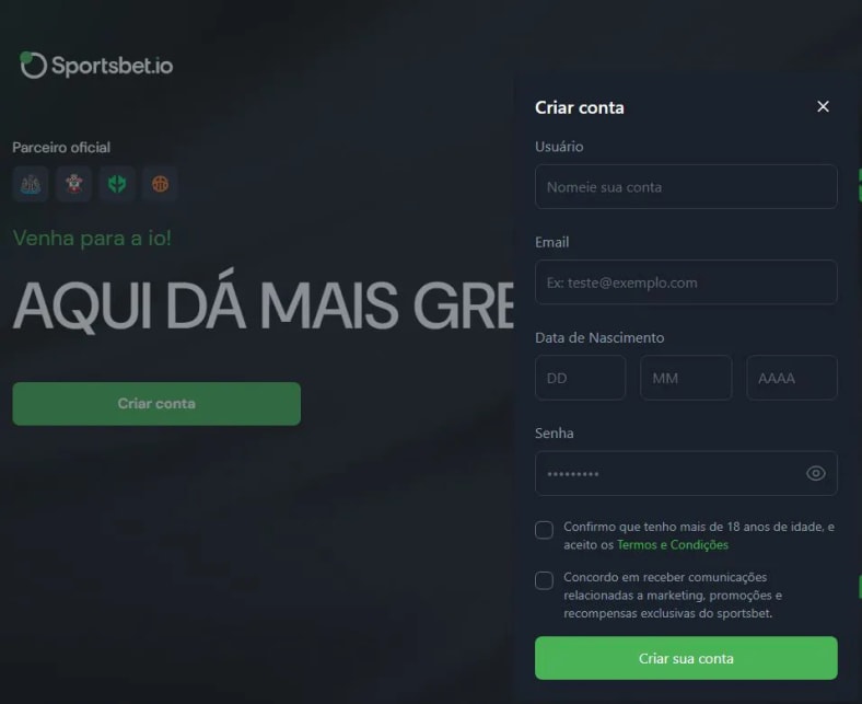 criar conta sportsbet io