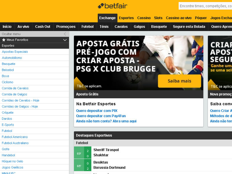 interface betfair