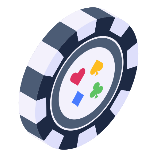 Animated poker chip icon