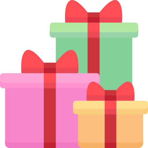 Icon featuring animated gifts