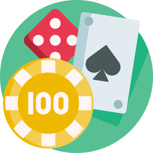 Animated casino elements icon