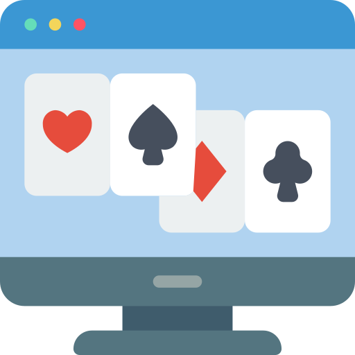 Icon with animated poker cards on the desktop