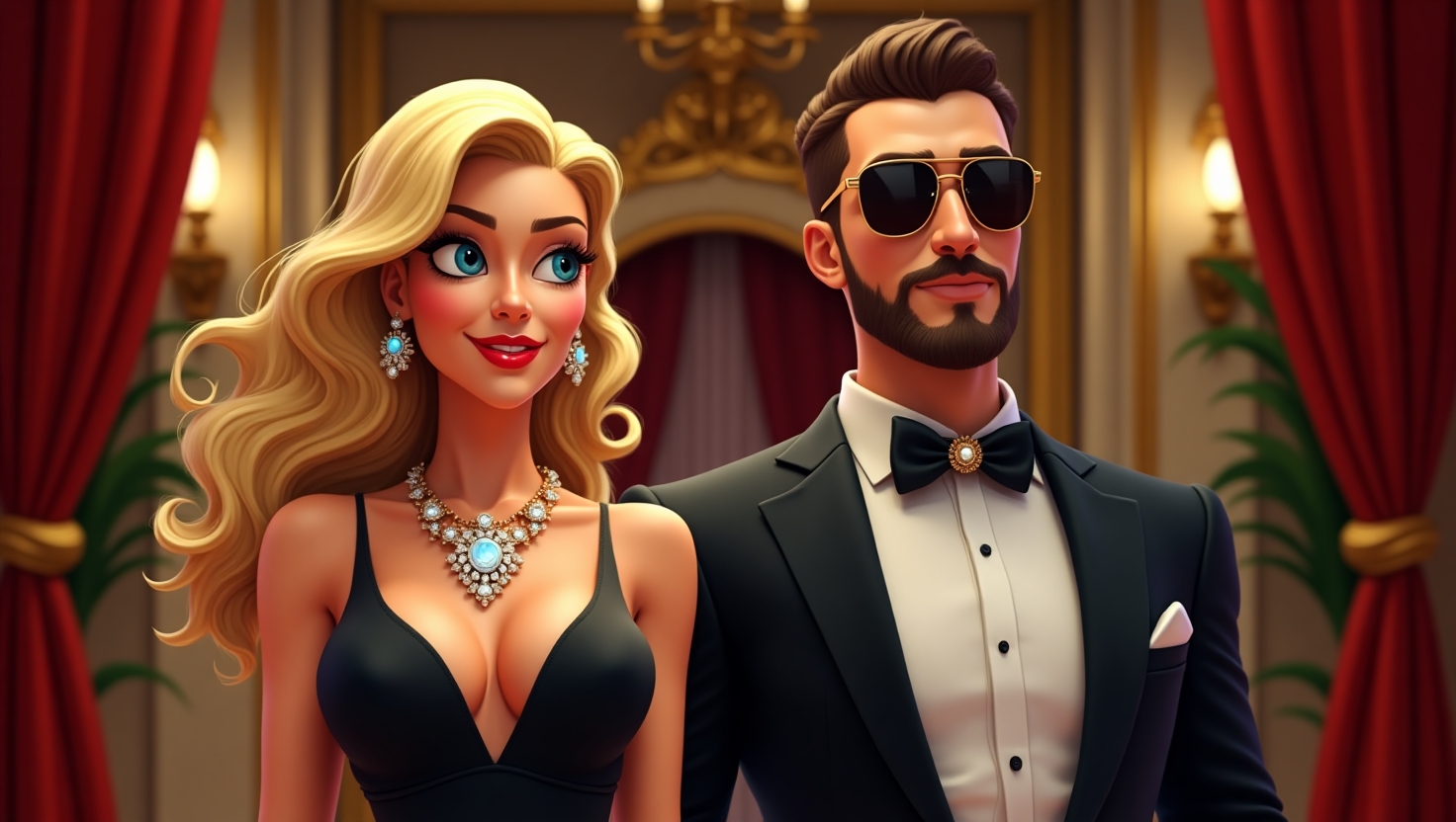 StoneVegas VIP Cashback Bonus banner with an animated couple in a casino setting
