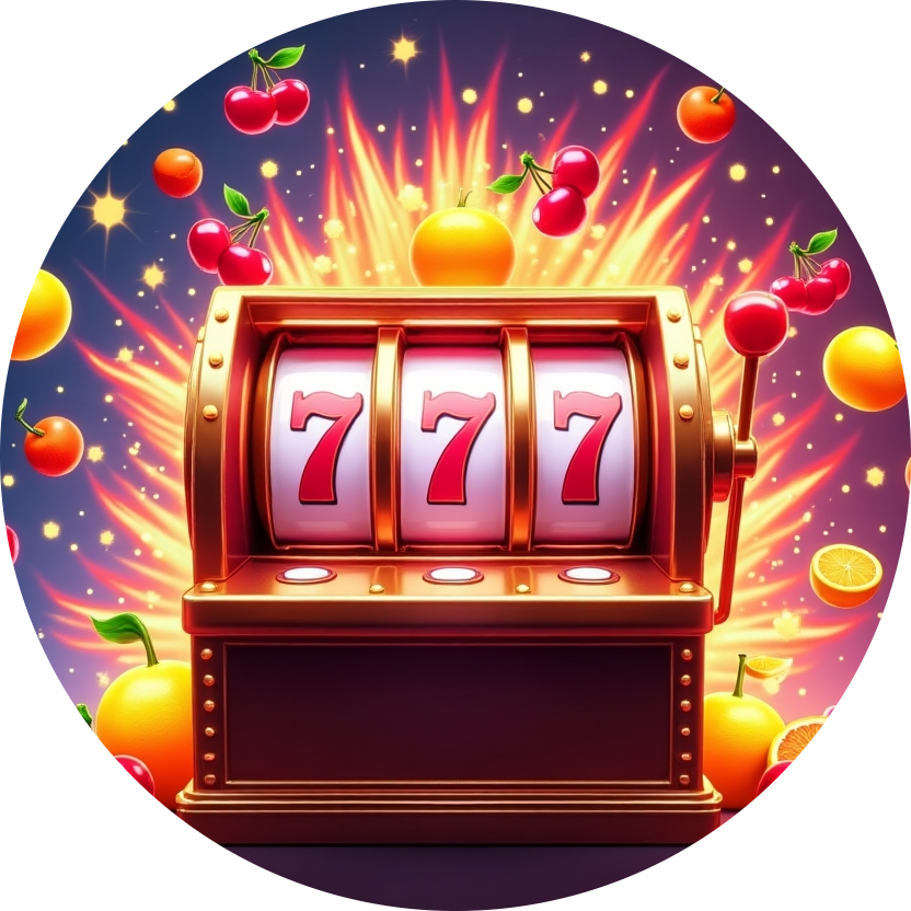 Icon with an animated slot machine