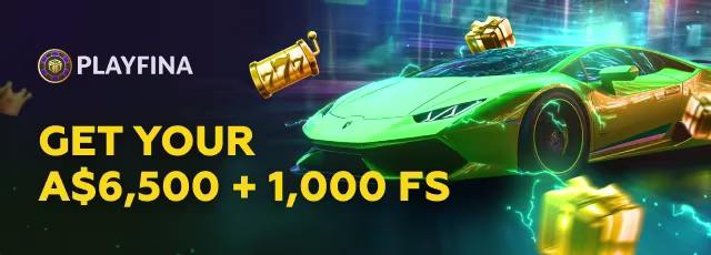 Playfina casino First Deposit Bonus banner