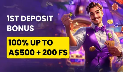 Playfina Casino first deposit bonus banner