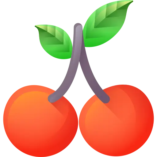 animated icon of two cherries