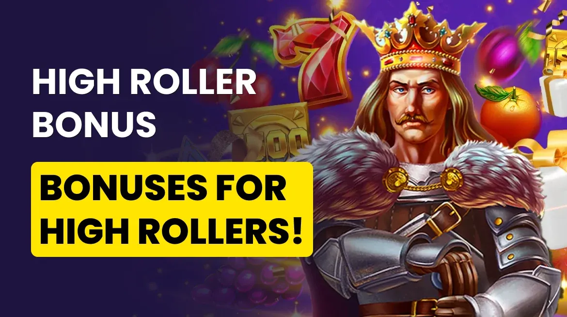 animated banner for the Playfina Casino high roller bonus