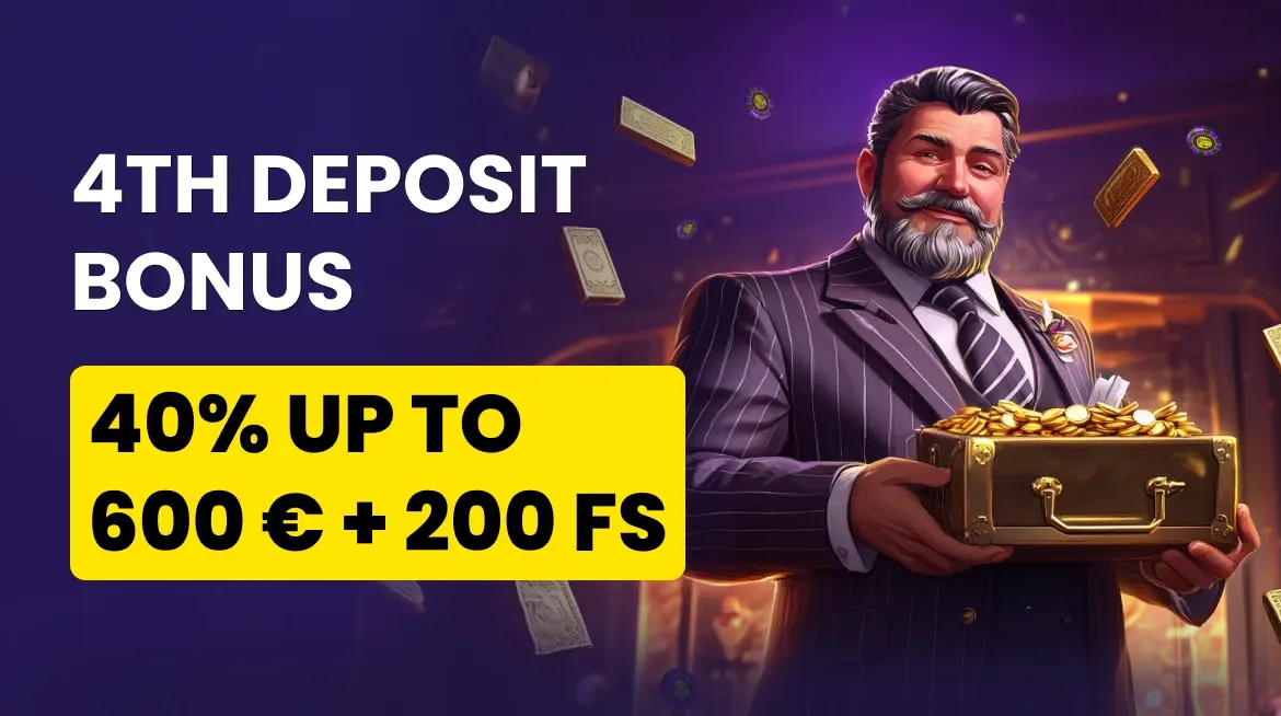 animated banner for the Playfina Casino fourth deposit bonus