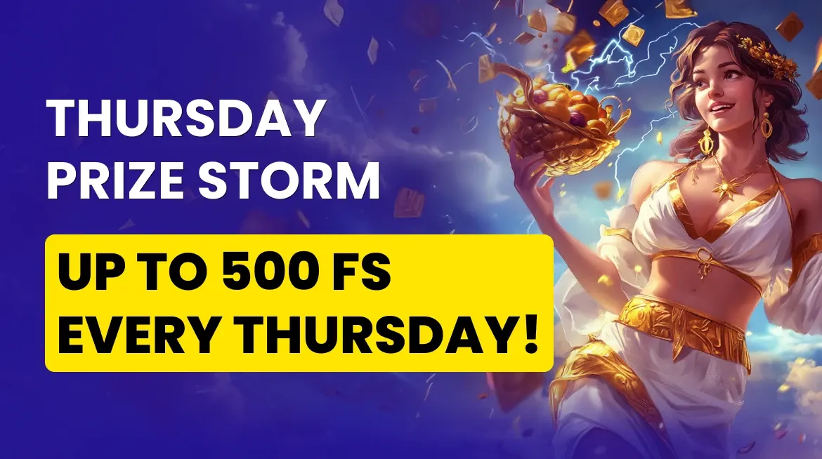 animated banner for the Playfina Casino Thursday bonus