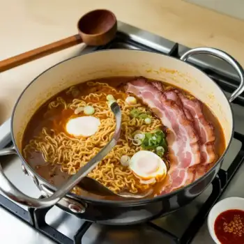 Bacon-&-Egg Ramen in Buttery Broth