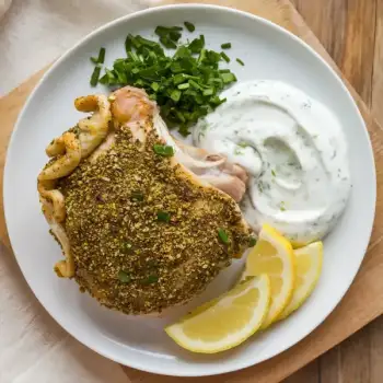 Lemon-Za'atar Chicken with Herbed Garlic Yogurt