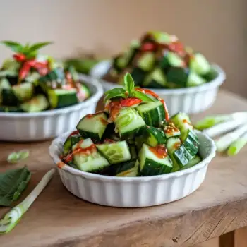 Crushed Cukes with Chile-Lime Dressing