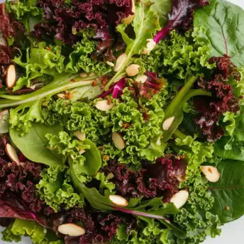 Crispy Almond and Lemon Kale Slaw