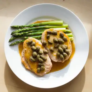 Chicken Piccata with Asparagus