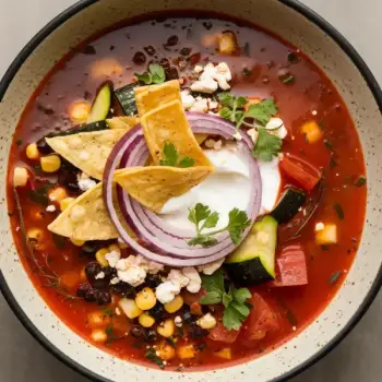 Smoky Vegetarian Tortilla Soup