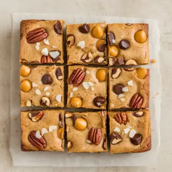 Nutty Butterscotch Blondies