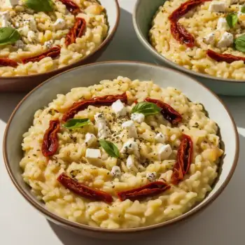 Feta and Sun-Dried Tomato Risotto